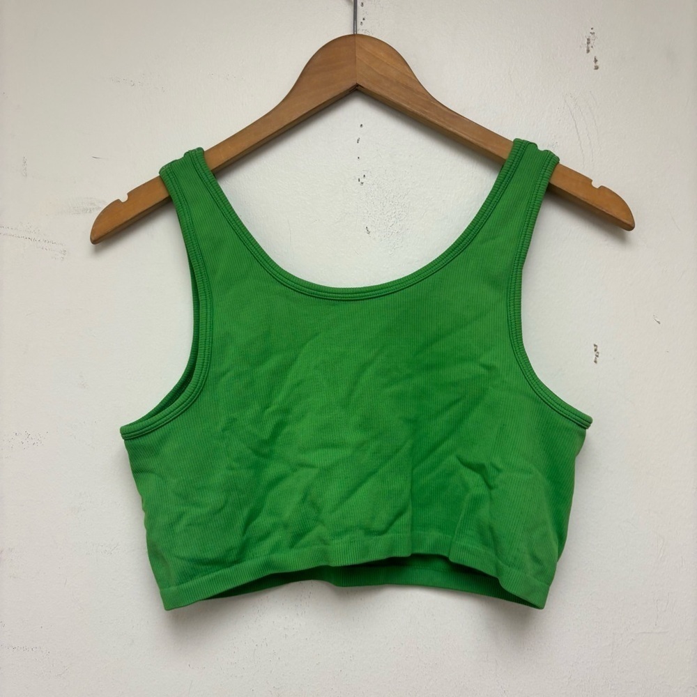 Aerie Offline Ribbed Square Neckline Sports Bra - Picture 8 of 9